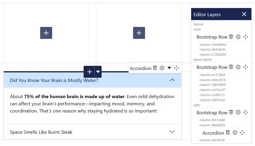 Block Accordian Example